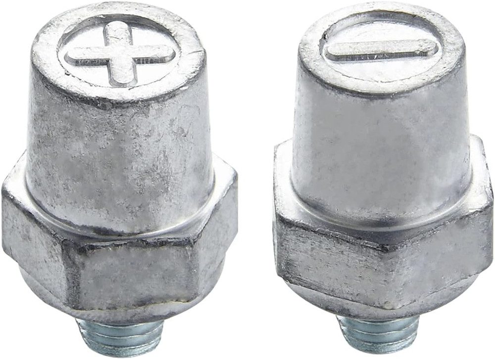 Ampper 3/8"-16 Thread Male Lead Side Post Battery Terminal Charging Posts, Stand