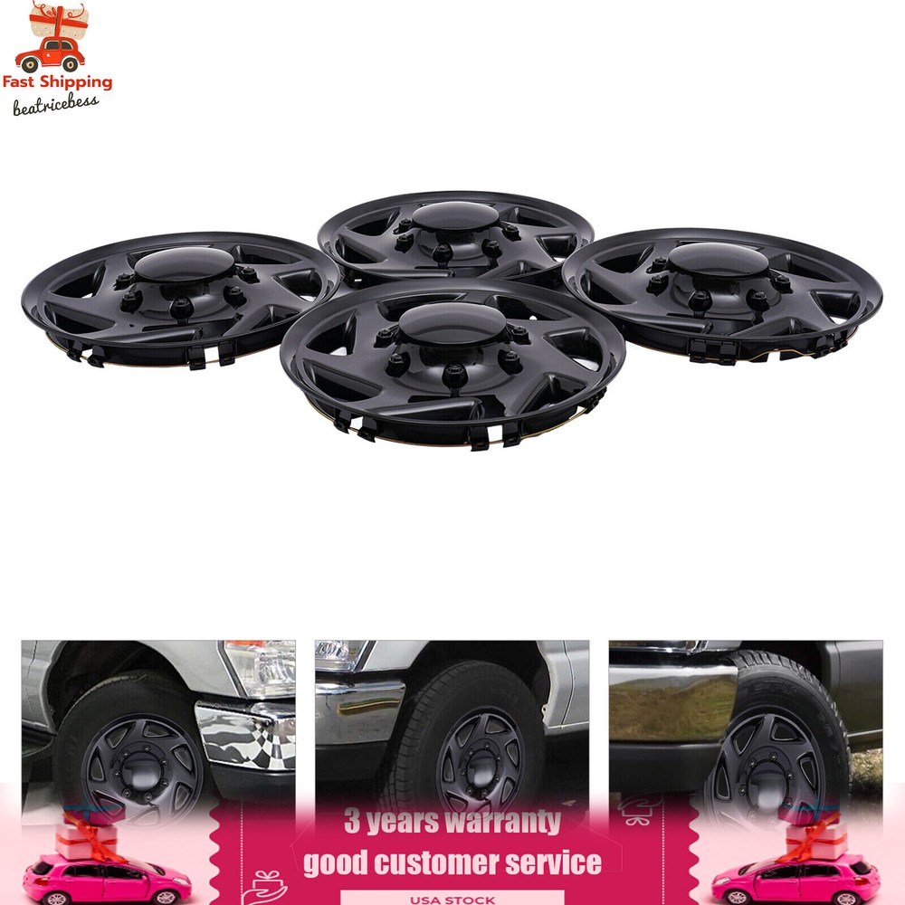 4pcs Hub Caps Van Full Wheel Covers For Ford Econoline E250 E350 E450 99-18