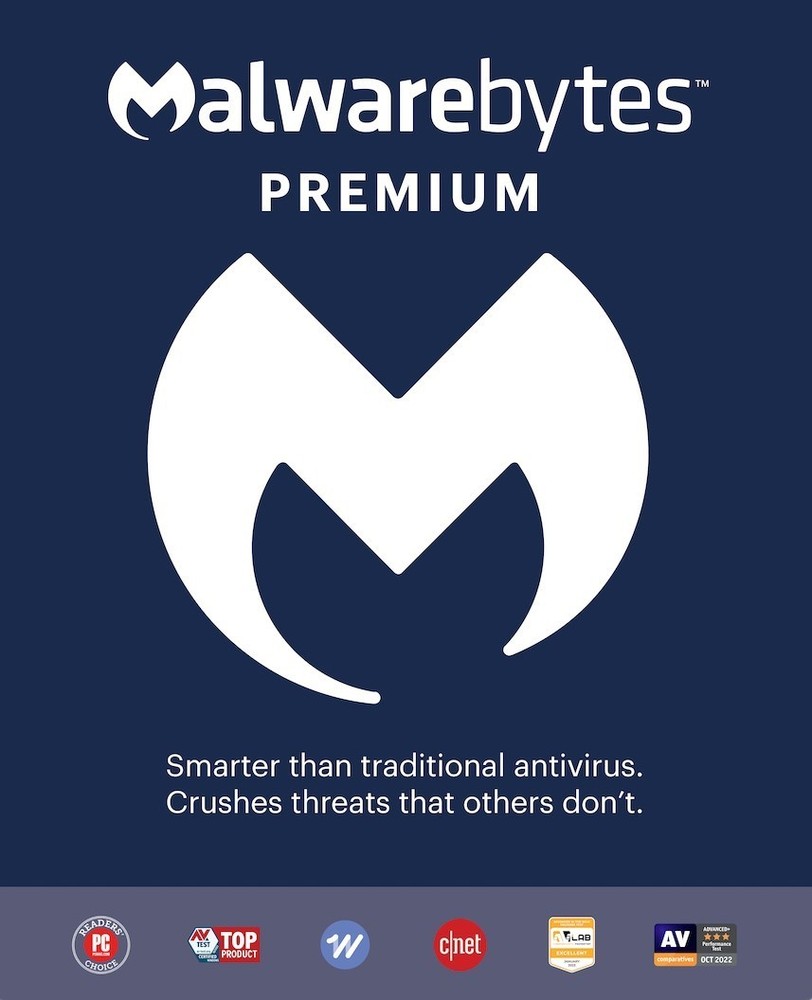 Malwarebytes Premium 2026 - 1 Device 1 Year Anti-Malware Protection 5 Min Email
