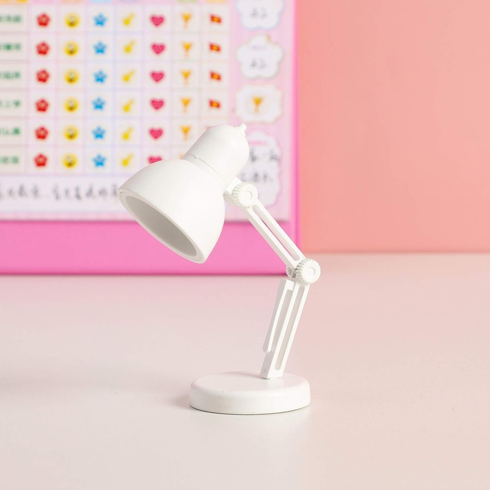 2 Pack LED Foldable Table Lamp Portable Night Study Light White