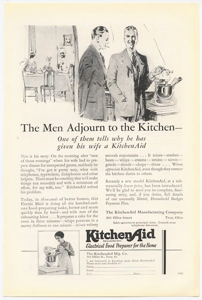 KitchenAid Something That Makes Things Run Smoothly 1928 Vintage Ad