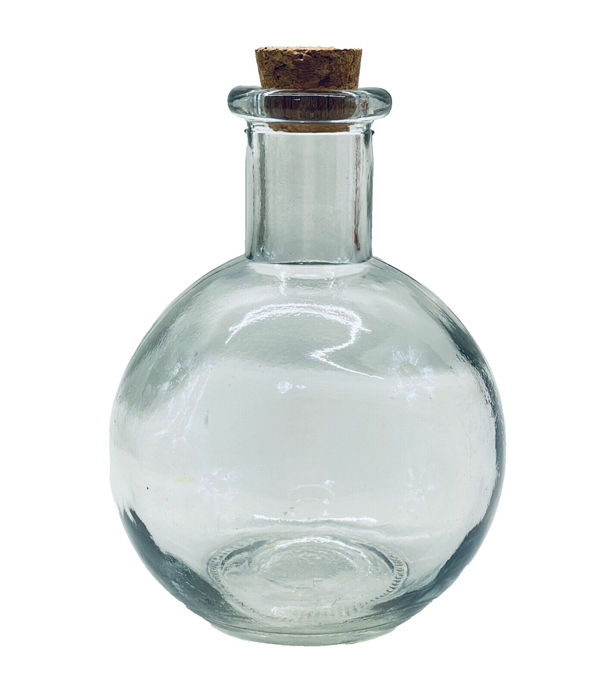 Ashland Round Glass Cork 4" Bottle