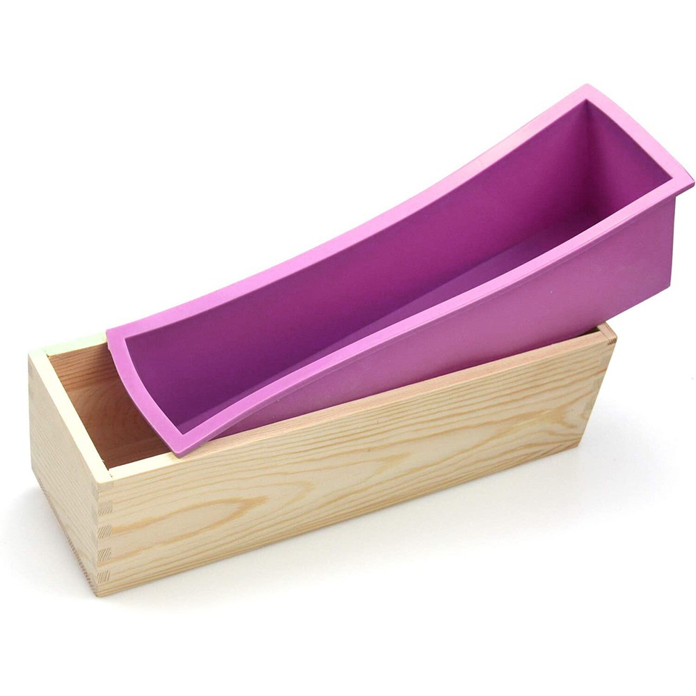 Large Loaf Soap Mold Rectangular Swirl Making Tools DIY Handmade Rendering Mould