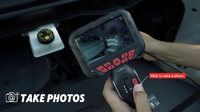 Flexible Articulating Borescope Camera with Light, 5.3FT Endoscope for Engine In