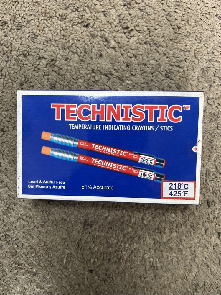 TECHNISTIC TEMPERATYRE INDICATING CRAYONS/STICS TS425 (10PK)