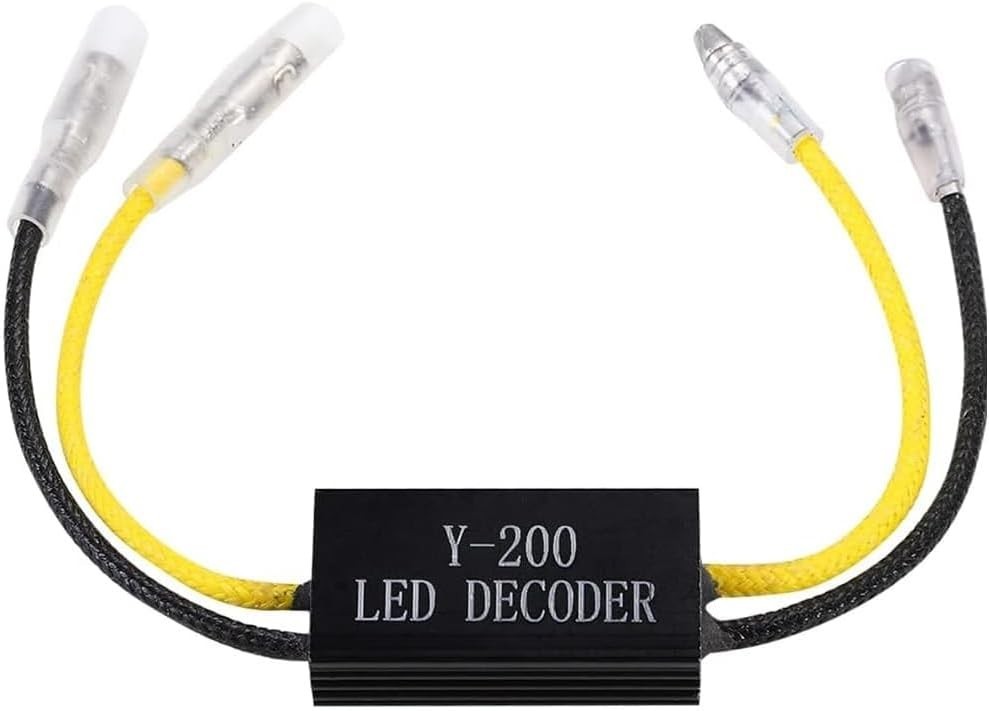 4 Pcs Motorcycle LED Turn Signal Decoder Load Resistors, 10W 10Ω Flash Fix Erro