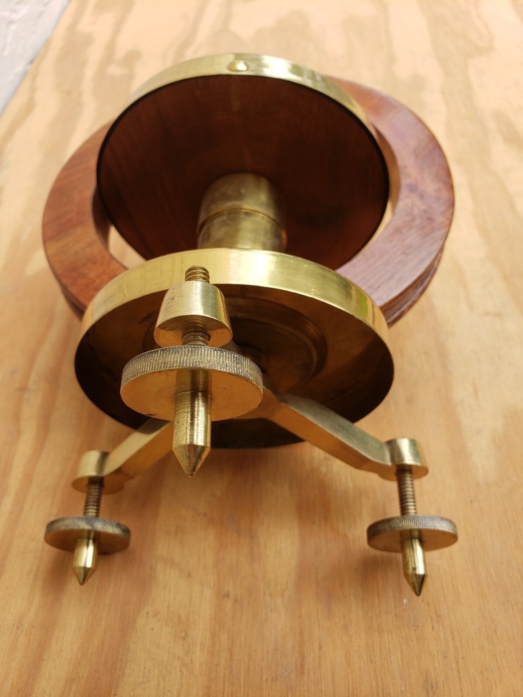 Decorative Brass Dialed Surveyors Compass