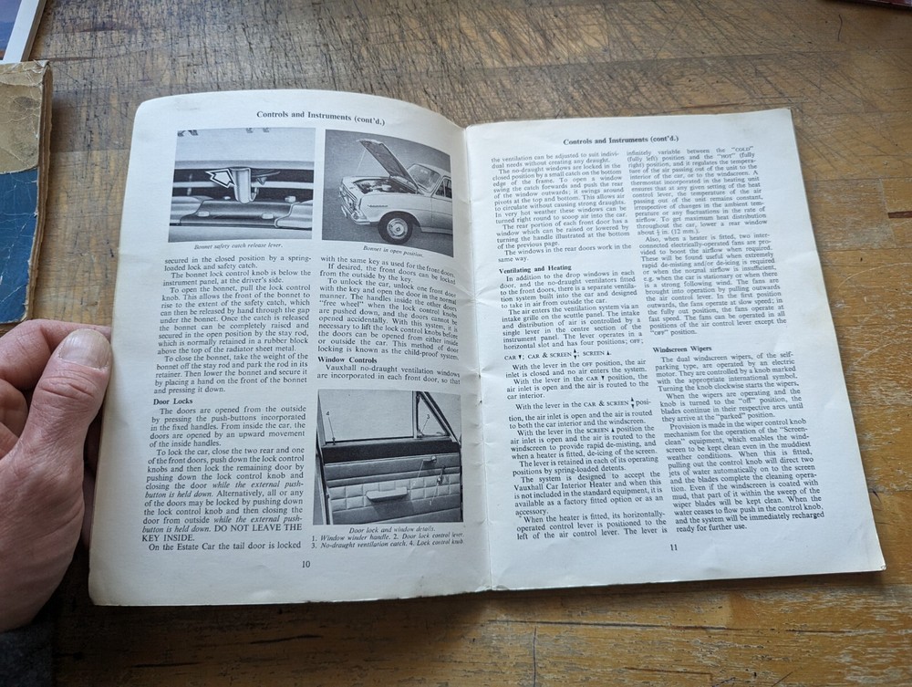 1965 Vauxhall Victor 101 Owners Handbook