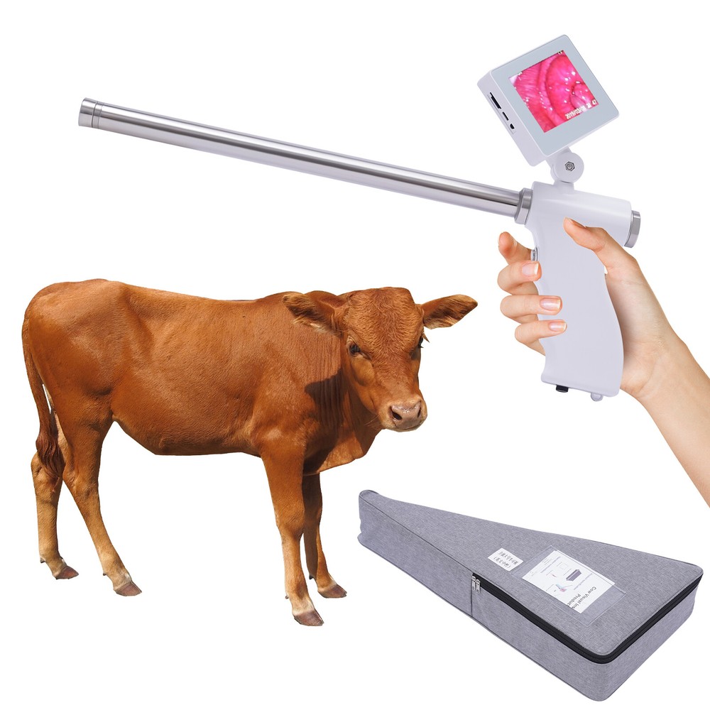 NEW Visual Artificial Insemination Gun Cow Kit Camera with 360 Adjustable Screen