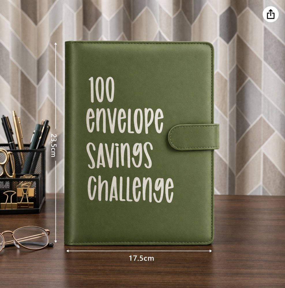 100 Envelope Savings Challenge Binder Budget Planner Cash Envelopes