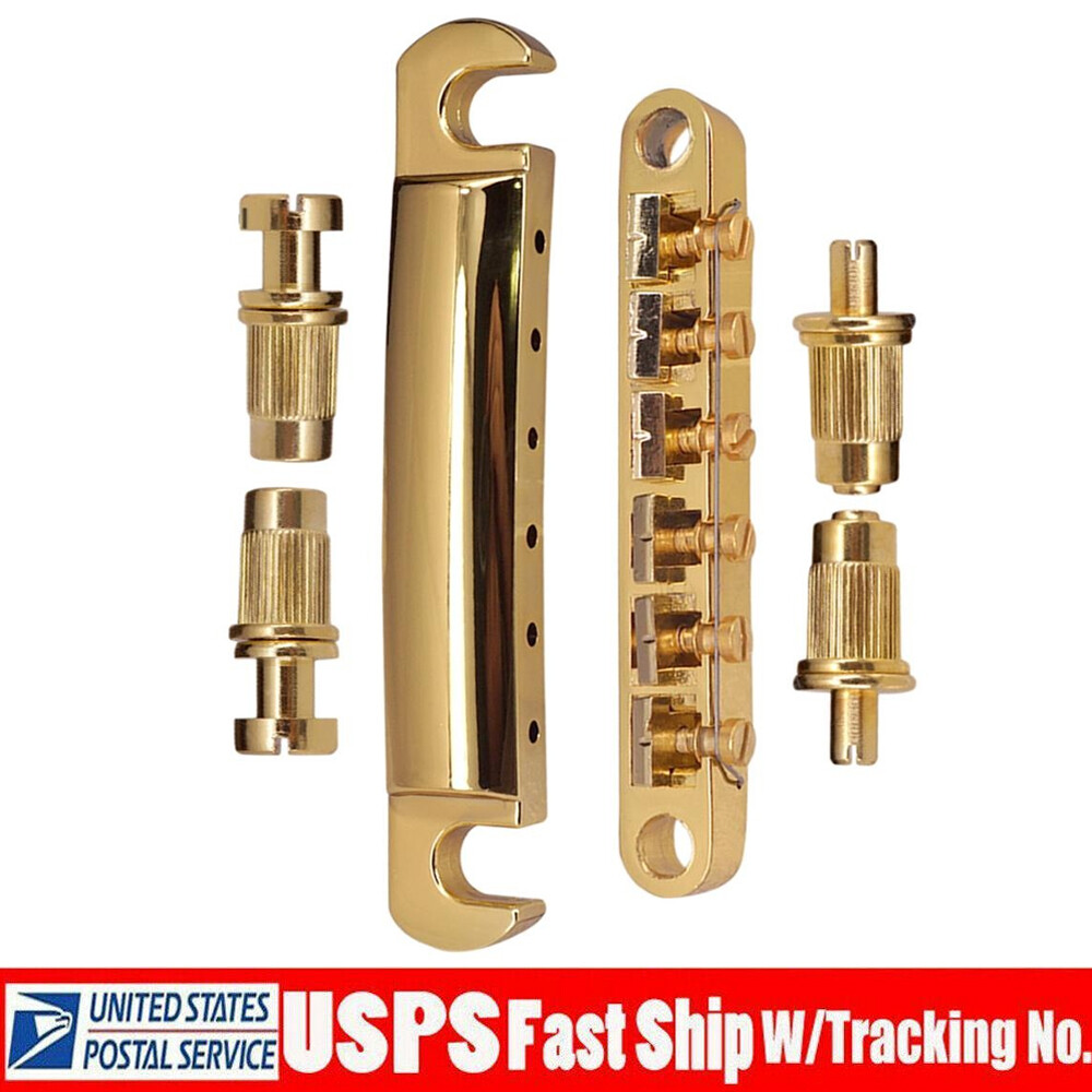 Adjustable Saddle Tune-O-Matic Bridge Tailpiece Studs Post for Les Paul LP SG
