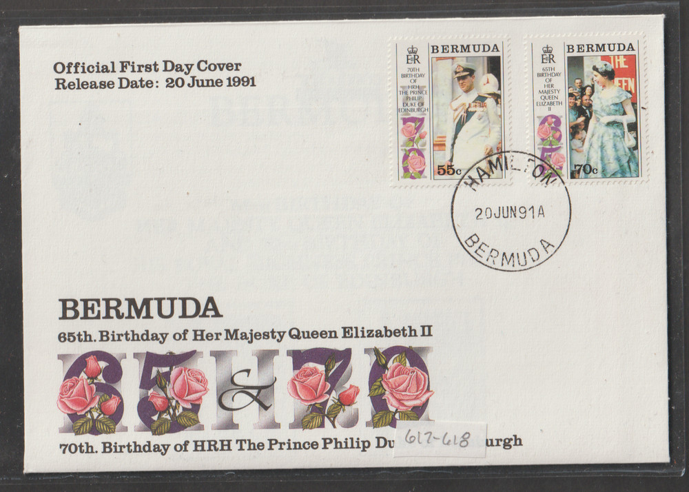 Bermuda FDC 1991 Scott 617-618