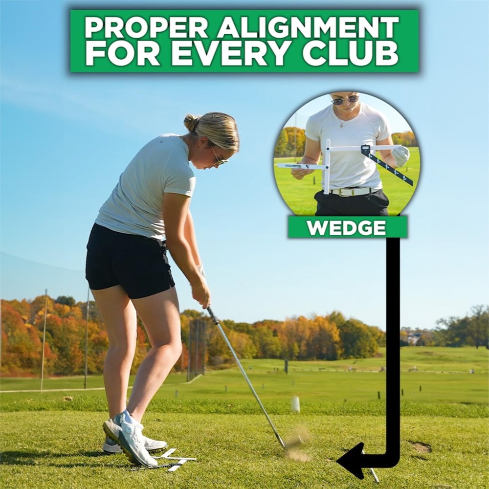 Golf Stance and Alignment Training Aid – Setup Left & Right Handed - Prope