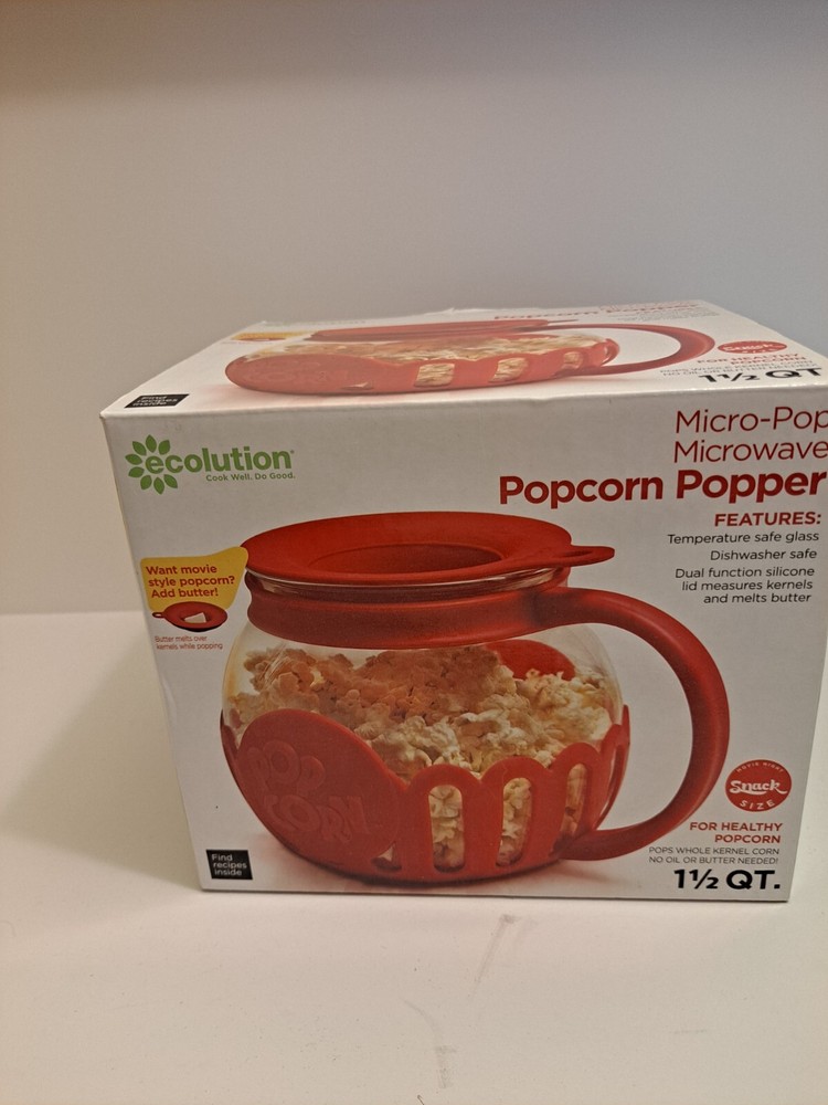 Ecolution 1.5qt. Microwave Popcorn Maker - Red