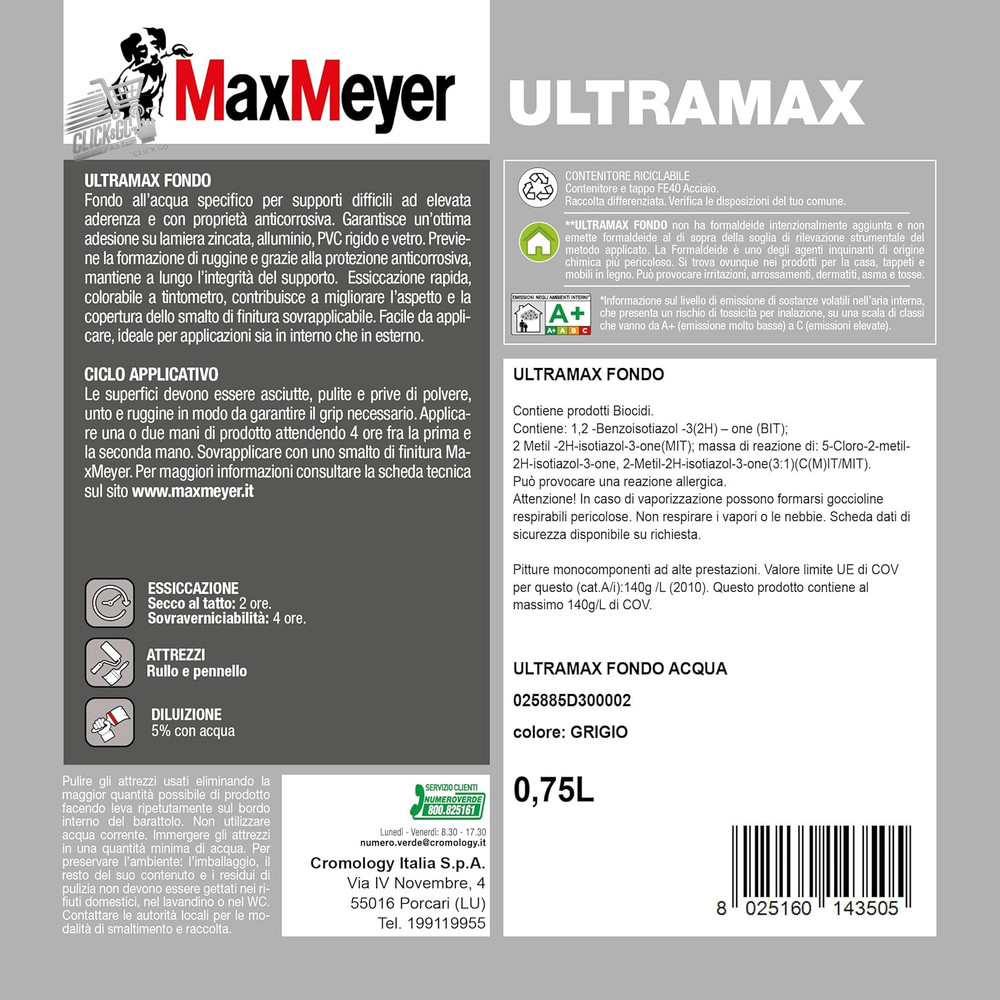 Ultramax Grey Bottom 0.75L