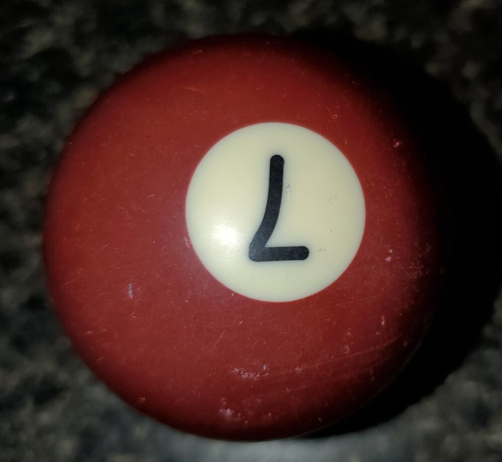 Replacement Regulation Pool Ball 7 Solid Maroon