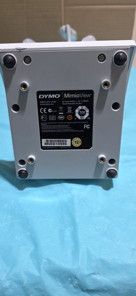 Dymo MimioView Mimio View ICD03 White USB Document Camera Visual