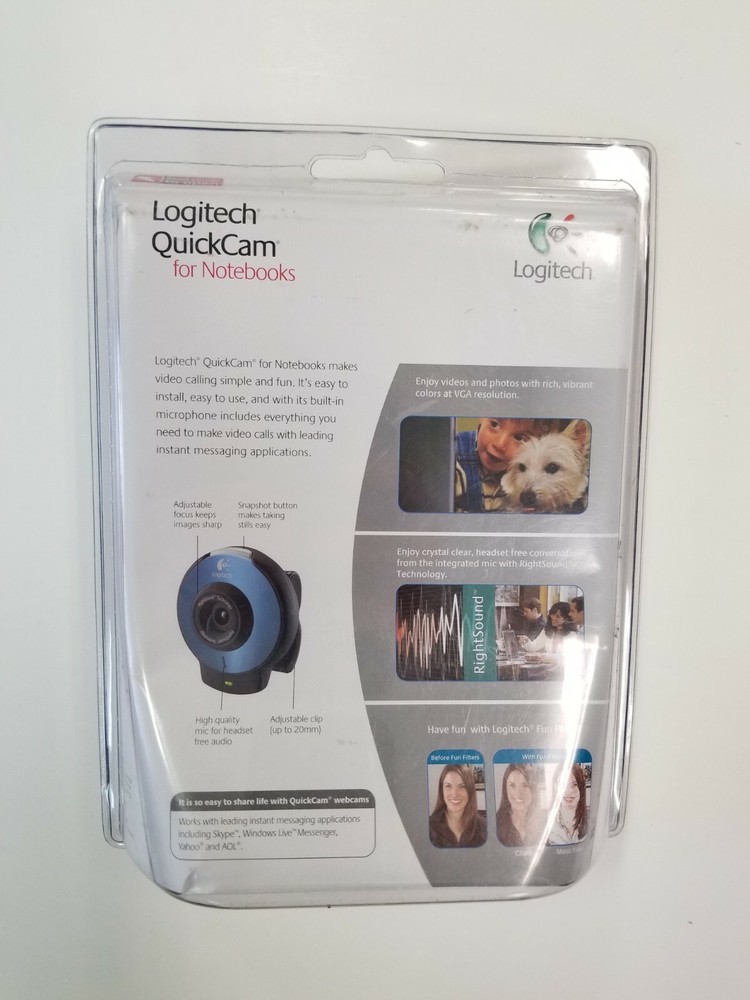 Logitech QuickCam for Notebooks - Blue