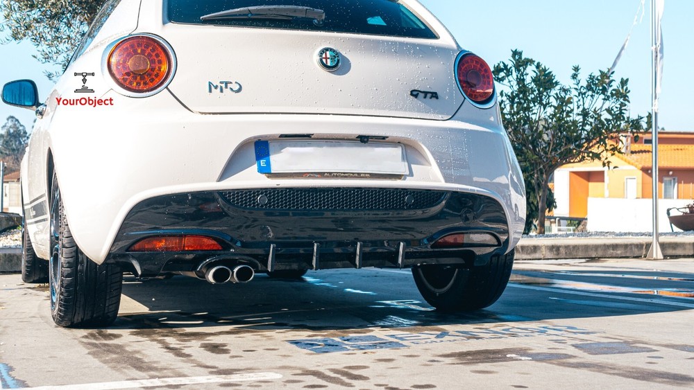 Alfa Romeo Mito Diffusore Posteriore, alette diffusori 4 Pezzi