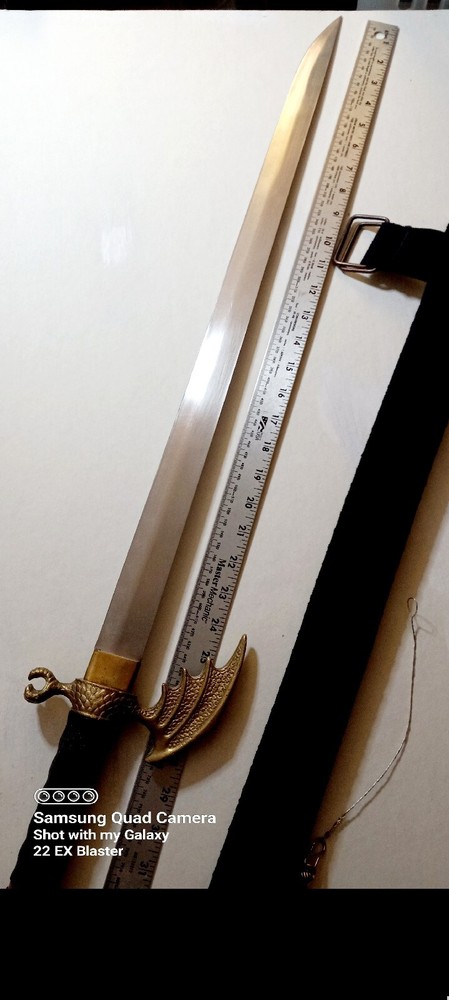 Custom Kirikana Sword 39 " Blade 25.5" - Solid Brass - See Description