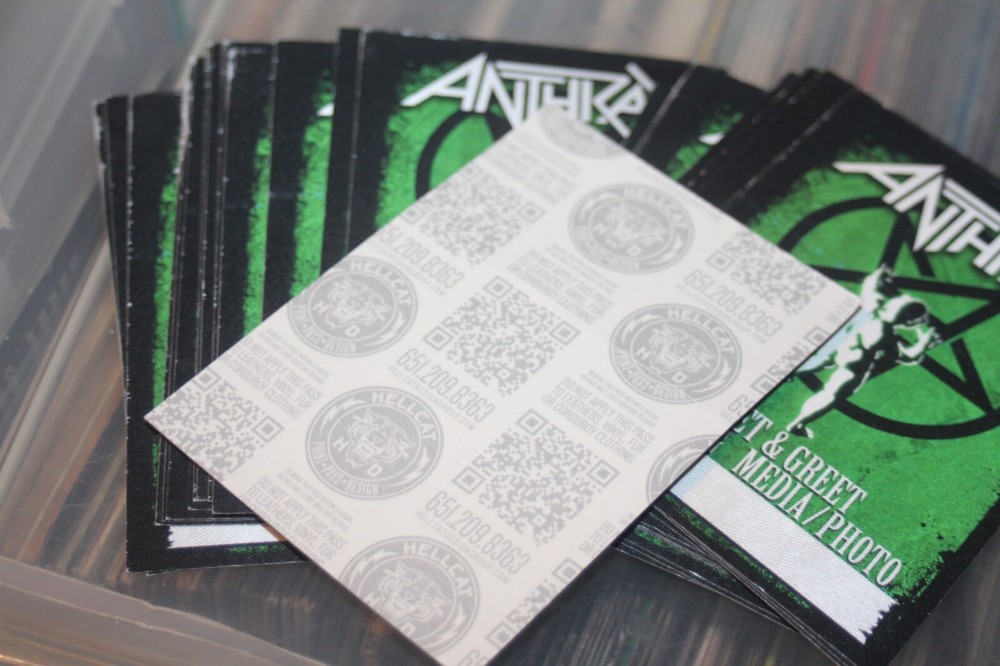 Wholesale - Anthrax - 20x unused Backstage Pass