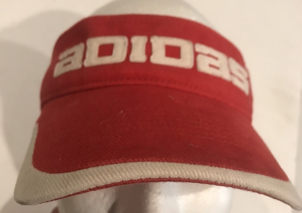 Red Adidas Golf Hat Cap Visor