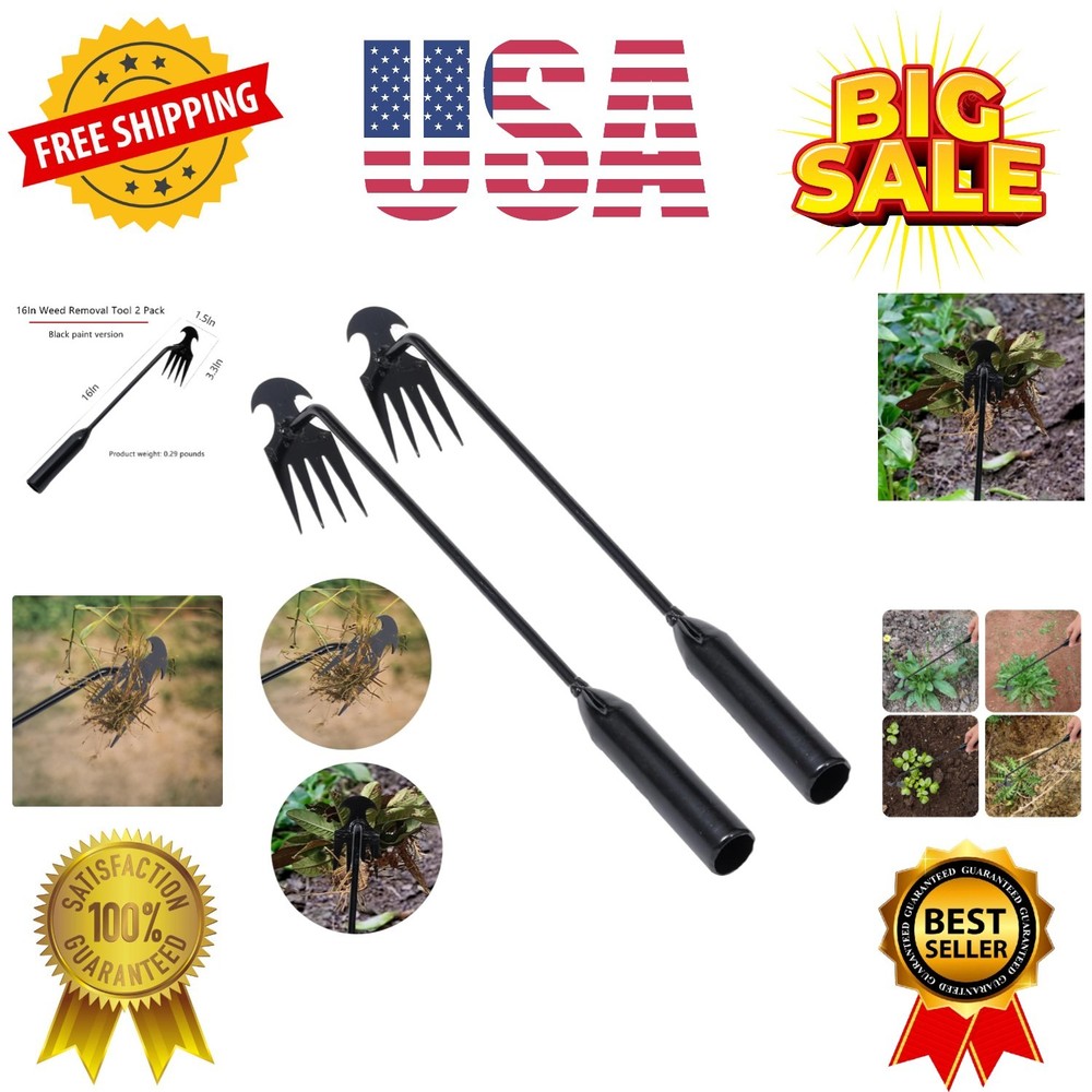 Weed Puller Tool Garden Weed Pulling Tool, Portable Garden Weeder Tool Uproot...