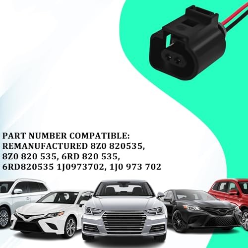 J0973702 Temperature Sensor Female Connector Wiring Harness Plug Replacement, 1