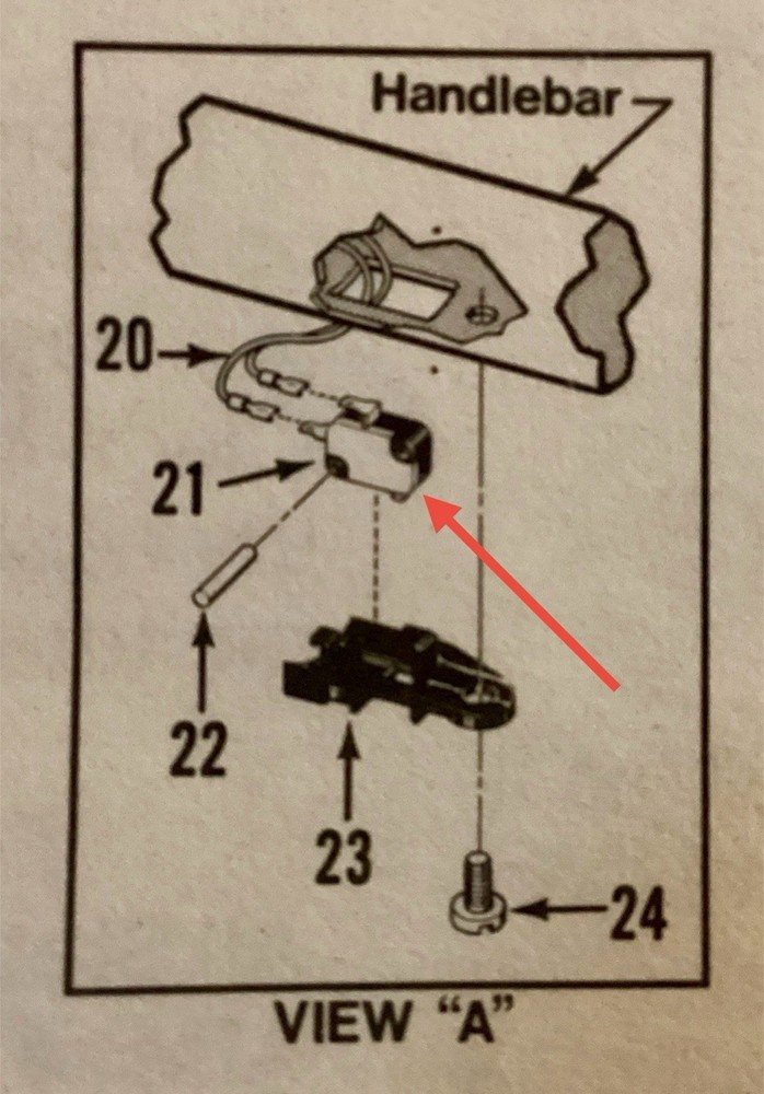 Troy Bilt Horse tiler handlebar micro switches.