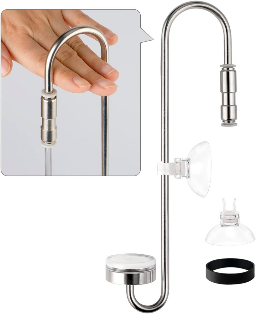 Aquarium Stainless Steel CO2 Diffuser Atomizer Widen Hook 40Cm