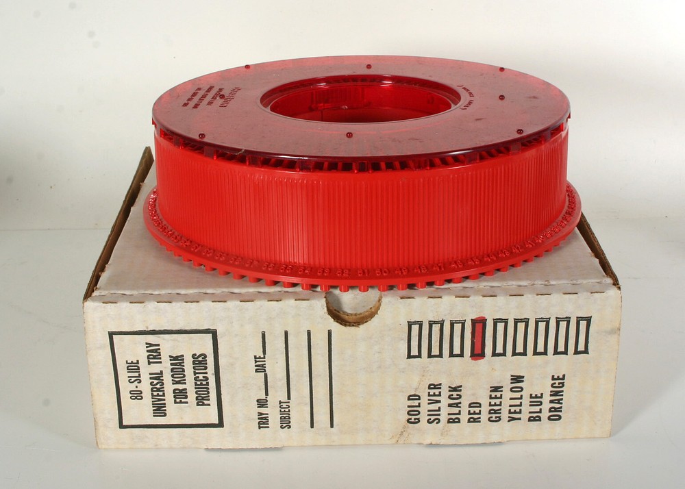 Red Colored Universal 80 Slide Tray