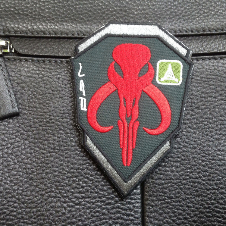 STAR WARS BOBA HUNTER EMBROIDERED BADGE USA ARMY HOOK LOOP PATCH