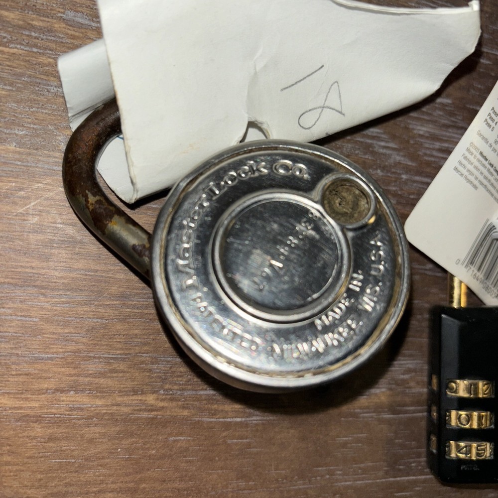 Master Lock Combination Padlock Lot Of 3