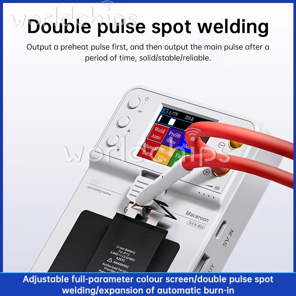 Integrated Spot Welding Machine 5V 650A Macaron Support Double Pulse Spot Welder