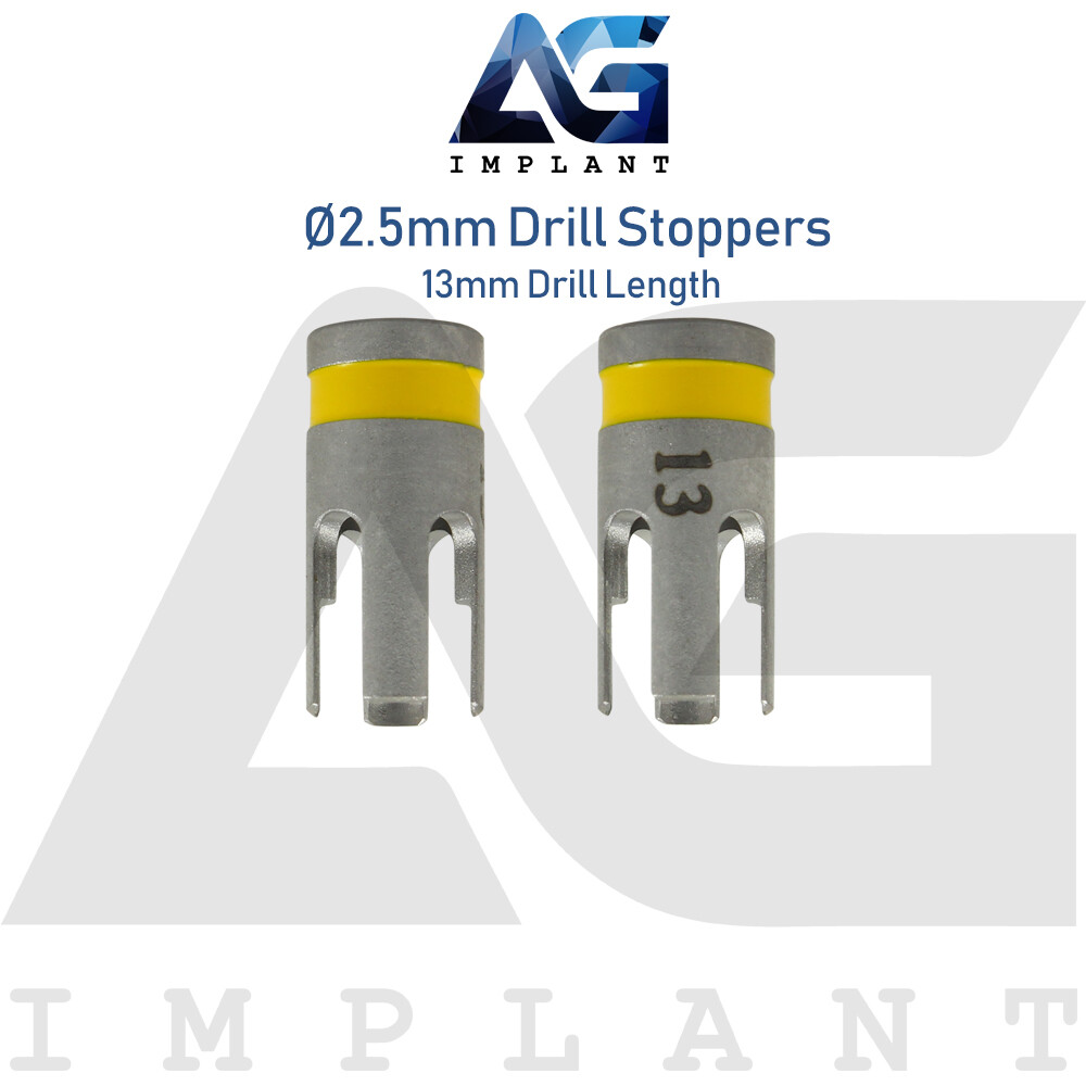 10 Drill Stoppers Ø2.5mm External Irrigation Surgical Tools Dental