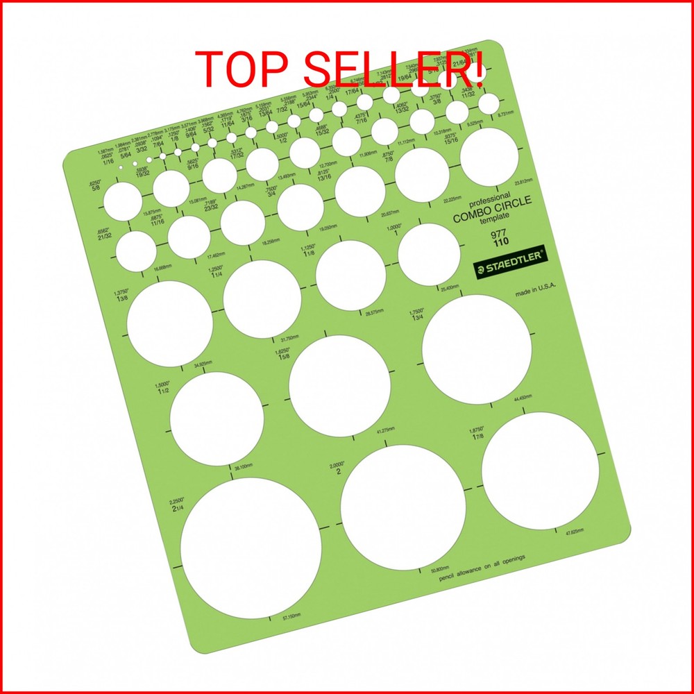 Staedtler Combo Circle Template 977 110