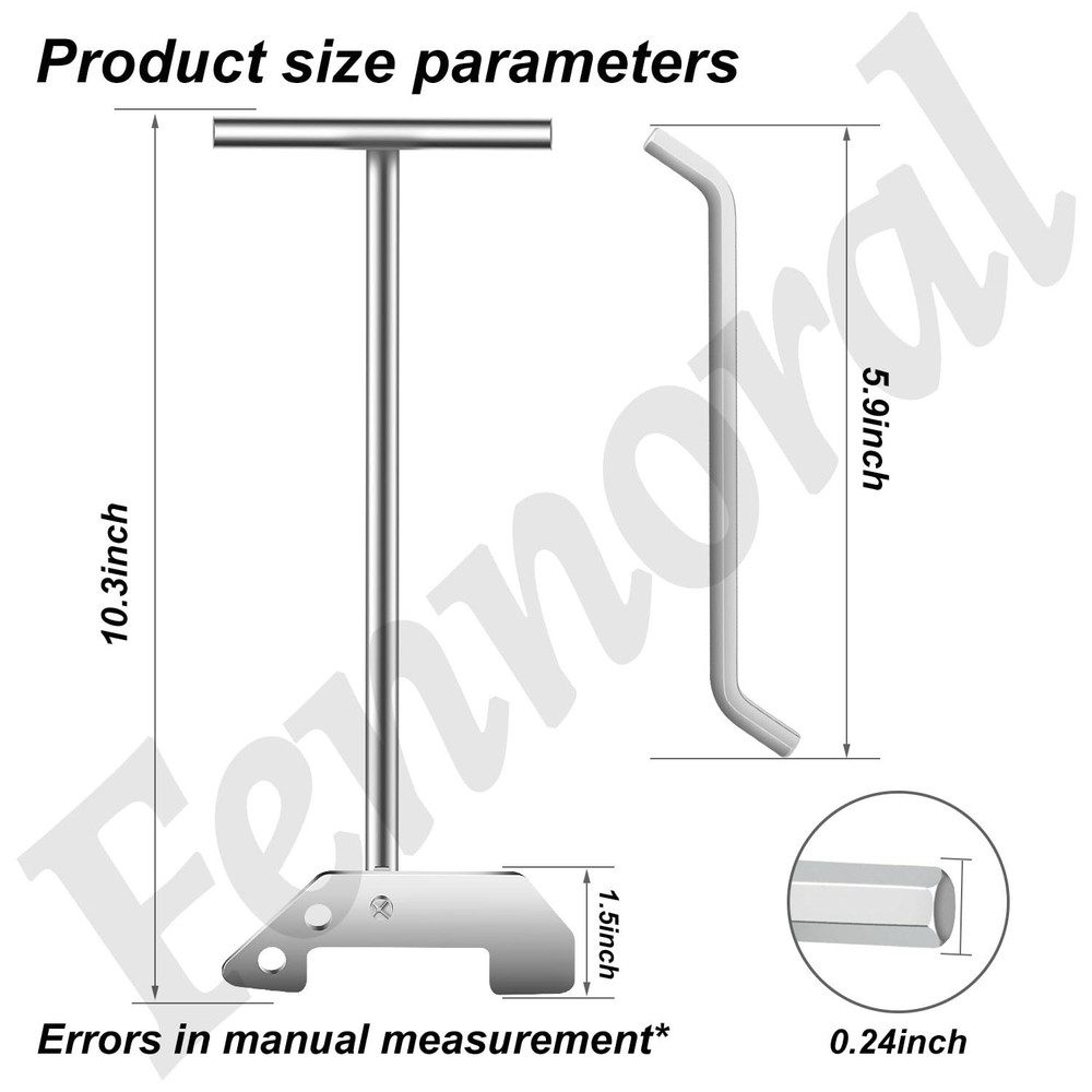 Garbage Disposer Unjamming Wrench, 2 Pack, Compatible with SinkErator Moen, R...