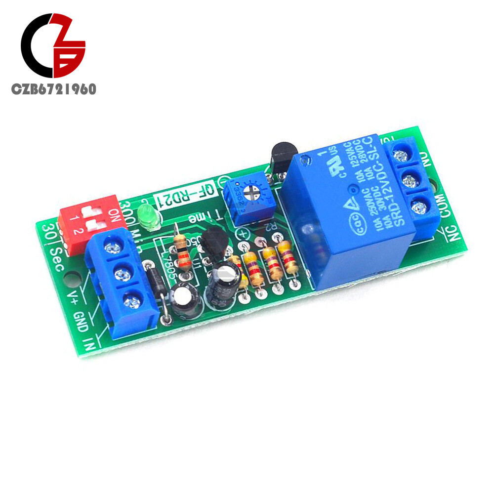 DC5V/12V/24V Adjustable Time Delay Timing Timer Relay Switch Turn ON/OFF Module
