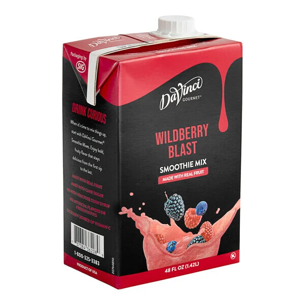 DaVinci Gourmet 48 fl. oz. Wildberry Blast Real Fruit Smoothie Mix