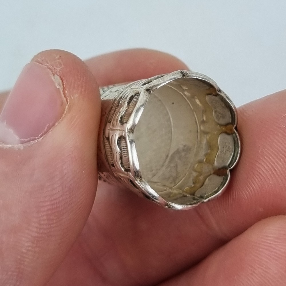 Solid Silver Thimble Sheffield 2002 Carrs Of Sheffield