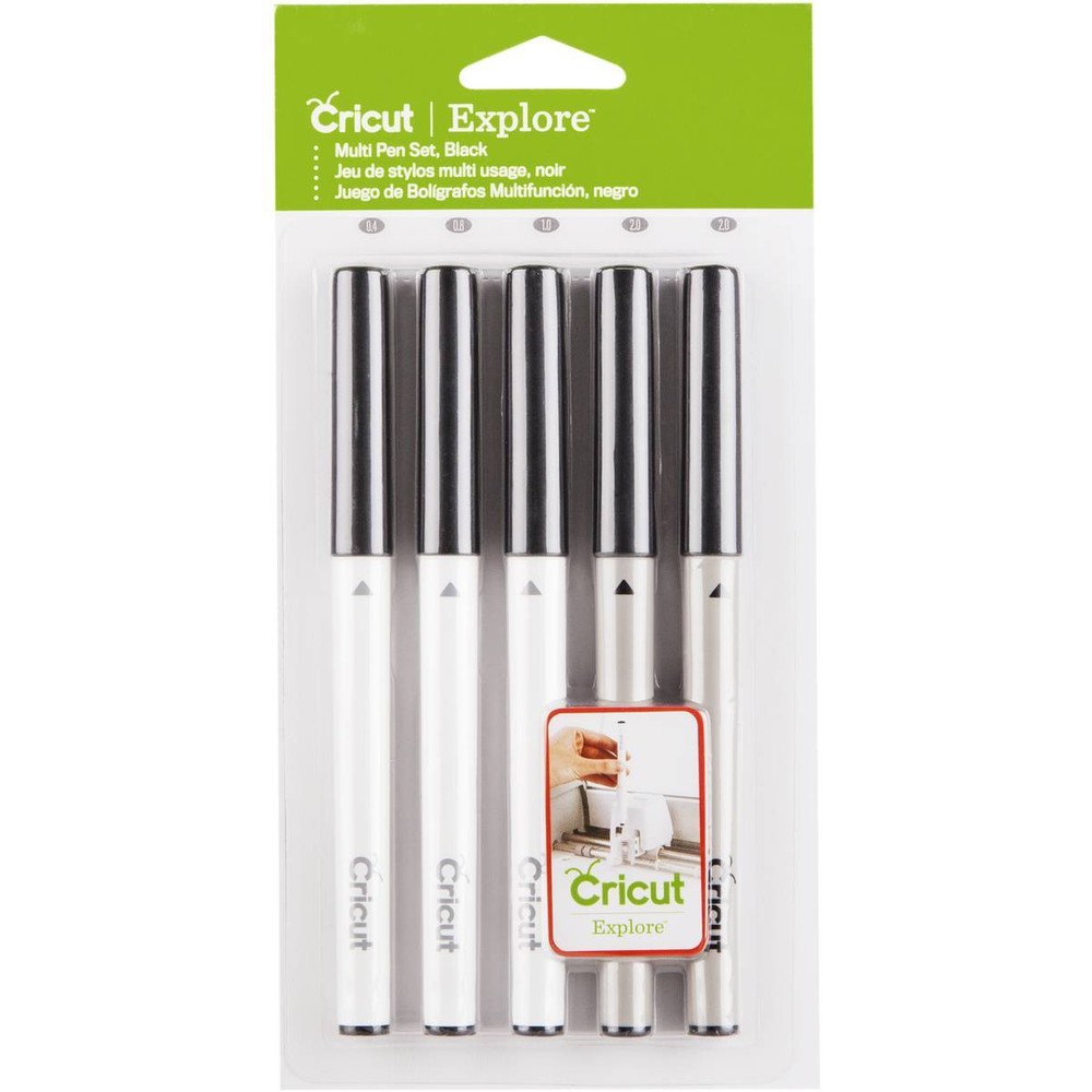 Cricut Multi Pen Set, Black 5 Pcs 2002948