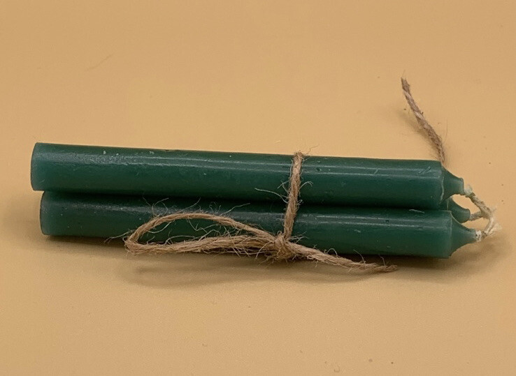 3pc Green 5” Spell Candles