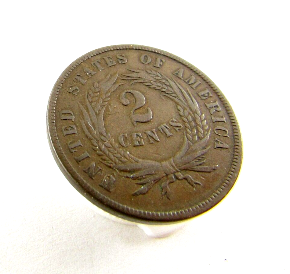 1867 2 CENT PIECE NICE DETAIL