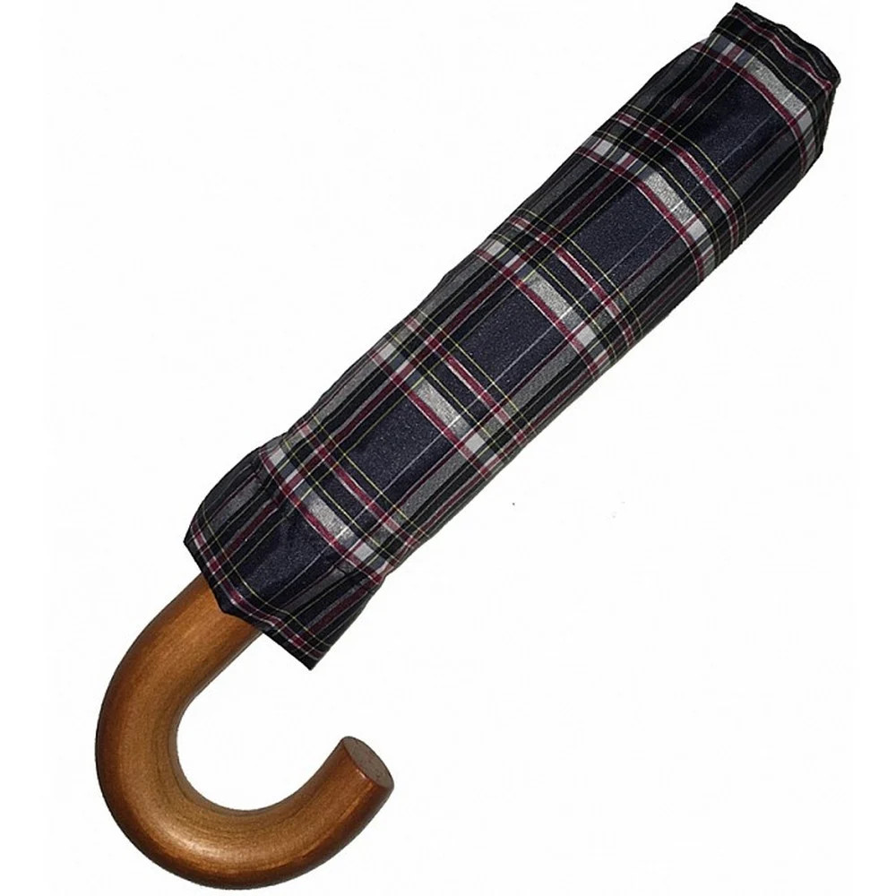 Rainbird Compact Automatic Folding Umbrella Tartan Blue
