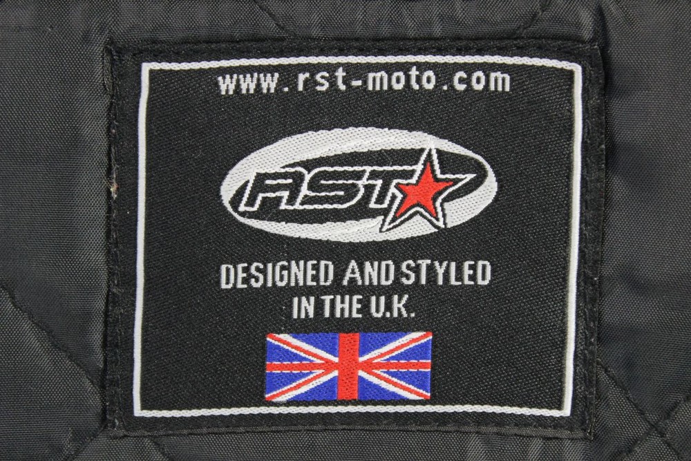 RST TEXTILE BIKER JACKET WITH REMOVABLE CE BACK, SHOULDER & ELBOW PROTECTORS 38"