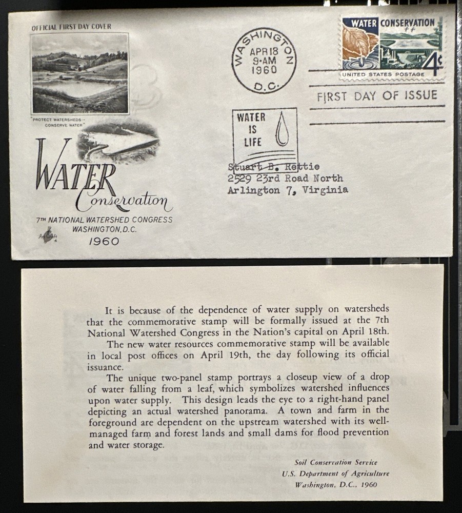 Sc 1150 Water Conservation FDC ArtCraft Advertising USDA  Insert