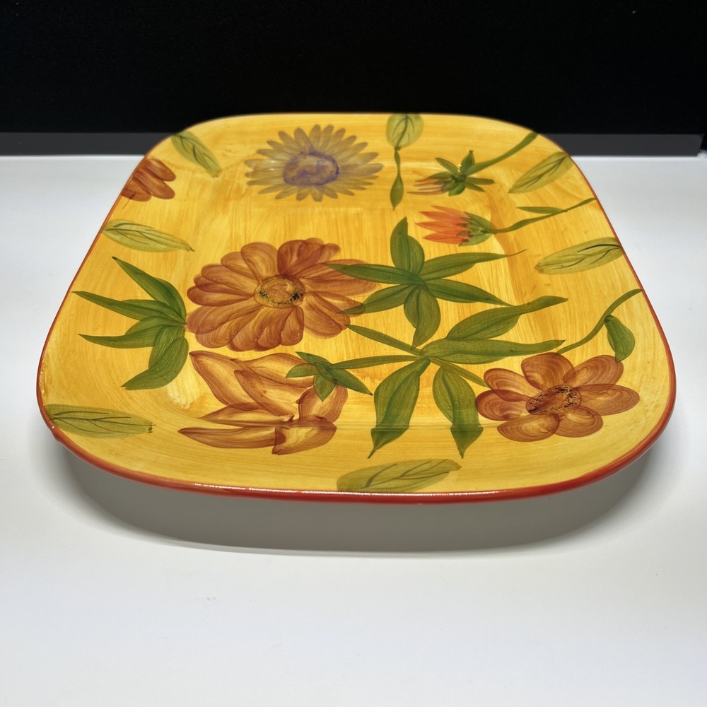 12.25”x 15” Flower Pattern Serving Platter