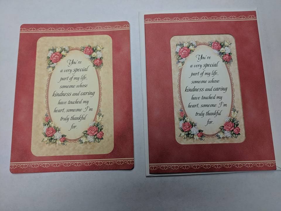 Someone Special SCENTED (Cinnamon Apple) Greeting card with Insert & Envelope