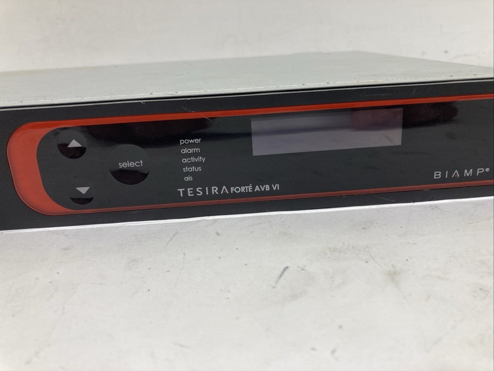 Biamp Systems Tesiraforte AVB VI Digital Audio Signal Processor --POWERS ON--