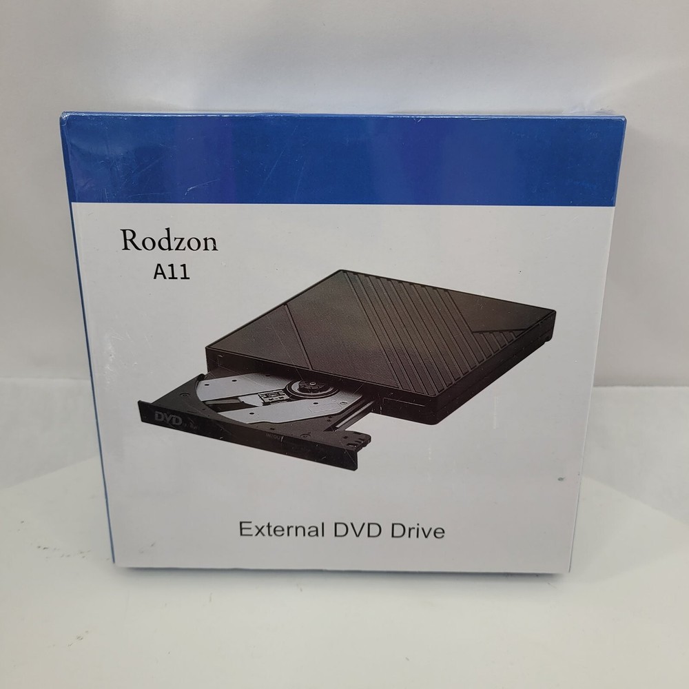 Rodzon A11 External DVD Drive USB- A & USB-C Black